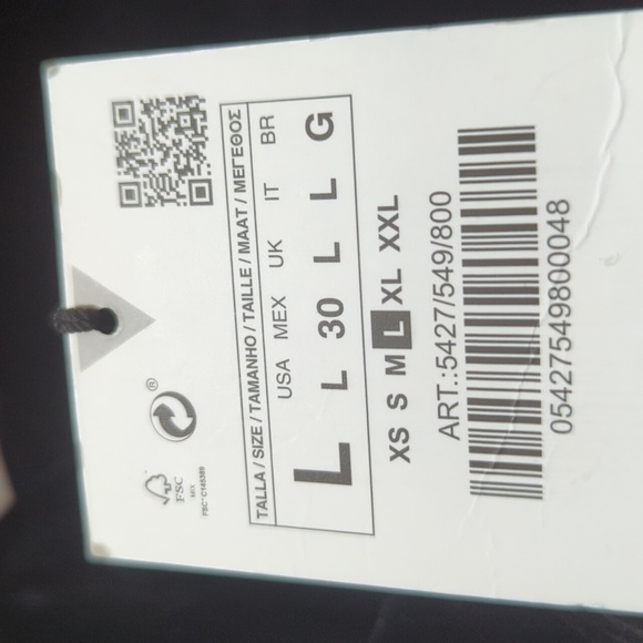 Zara High Waisted Long Velvet Gathered Ankle Trousers L - Picture 16 of 16